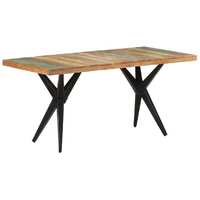  Dining Table 160x80x76 cm Solid Reclaimed Wood