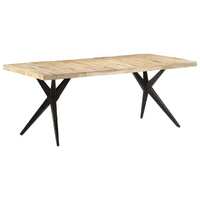  Dining Table 200x90x76 cm Rough Mango Wood