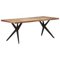  Dining Table 200x90x76 cm Solid Reclaimed Wood