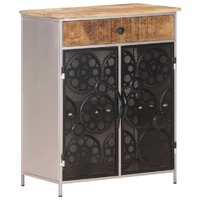  Sideboard 60x35x75 cm Rough Mango Wood &amp; Iron