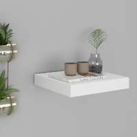  Floating Wall Shelf White 23x23.5x3.8 cm MDF