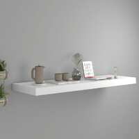 Floating Wall Shelf White 80x23.5x3.8 cm MDF