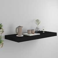  Floating Wall Shelf Black 60x23.5x3.8 cm MDF