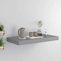  Floating Wall Shelf Grey 50x23x3.8 cm MDF