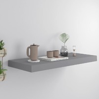  Floating Wall Shelf Grey 60x23.5x3.8 cm MDF