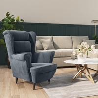  Armchair Dark Grey Velvet