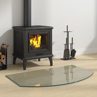  Fireplace Glass Plate 80x50 cm