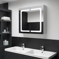  LED Bathroom Mirror Cabinet 80x12.2x68 cm