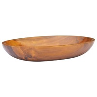  Basin Solid Teak Wood 60x40x10 cm