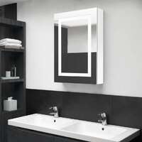  LED Bathroom Mirror Cabinet Shining White 50x13x70 cm