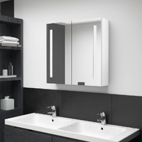  LED Bathroom Mirror Cabinet Shining White 62x14x60 cm