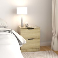  Bedside Cabinet Sonoma Oak 40x40x50 cm Engineered Wood