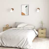  Bedside Cabinets 2 pcs Sonoma Oak 40x40x50 cm Engineered Wood