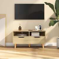  TV Cabinet Sonoma Oak 90x40x48.5 cm Engineered Wood