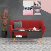  Coffee Table Grey 100x49.5x43 cm Engineered Wood