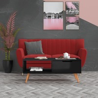  Coffee Table High Gloss Black 100x49.5x43 cm Engineered Wood