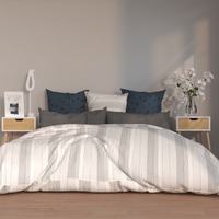  Bedside Cabinets 2 pcs White &amp; Sonoma Oak 40x40x56 cm Engineered Wood