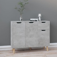 Sideboard Concrete Grey 90x30x72 cm Engineered Wood
