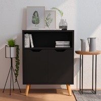  Sideboard Black 60x30x72 cm Engineered Wood