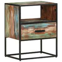  Bed Cabinet 40x30x50 cm Solid Reclaimed Wood