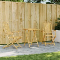  3 Piece Bistro Set Bamboo