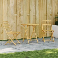  3 Piece Bistro Set Bamboo