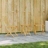  3 Piece Bistro Set Bamboo