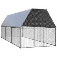  Chicken Cage 2x6x2 m Galvanised Steel