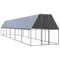 Chicken Cage 2x12x2 m Galvanised Steel