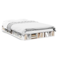  Bed Frame without Mattress White 135x190 cm