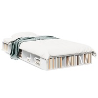  Bed Frame without Mattress White 90x190 cm