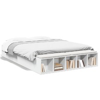  Bed Frame without Mattress White 150x200 cm