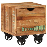  Side Table 40x40x45 cm Solid Reclaimed Wood
