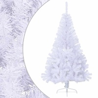  Artificial Half Christmas Tree with Stand White 150 cm PVC