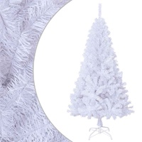  Artificial Christmas Tree with Thick Branches White 120 cm PVC