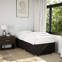  Bed Frame without Mattress Black 90x190 cm Fabric