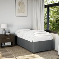  Bed Frame without Mattress Dark Grey King Single Fabric