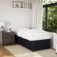  Bed Frame without Mattress Black 90x190 cm Velvet