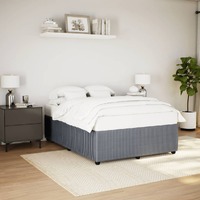  Bed Frame without Mattress Dark Grey Queen Velvet