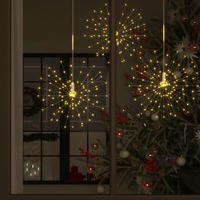  Outdoor Christmas Firecrack Light Warm White 20cm 140 LEDs
