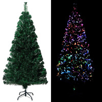  Artificial Christmas Tree with Stand Green 150 cm Fibre Optic