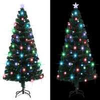  Pre-lit Christmas Tree with Stand 150 cm Fibre Optic