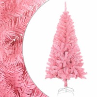  Artificial Christmas Tree with Stand Pink 120 cm PVC