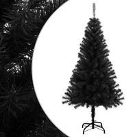  Artificial Christmas Tree with Stand Black 120 cm PVC