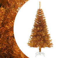  Artificial Christmas Tree with Stand Gold 120 cm PET