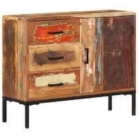  Sideboard 88x30x73 cm Solid Reclaimed  Wood