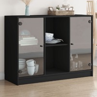  Sideboard Black 102x37x75.5 cm Engineered Wood