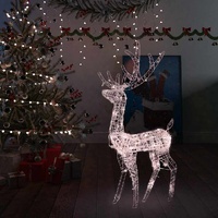  Acrylic Reindeer Christmas Decoration 140 LEDs 120 cm Warm White