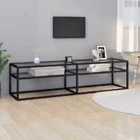  TV Cabinet Transparent 160x40x40.5 cm Tempered Glass