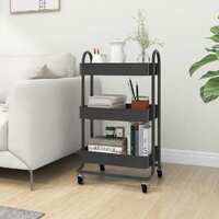  3-Tier Trolley Anthracite 43x34x79 cm Steel